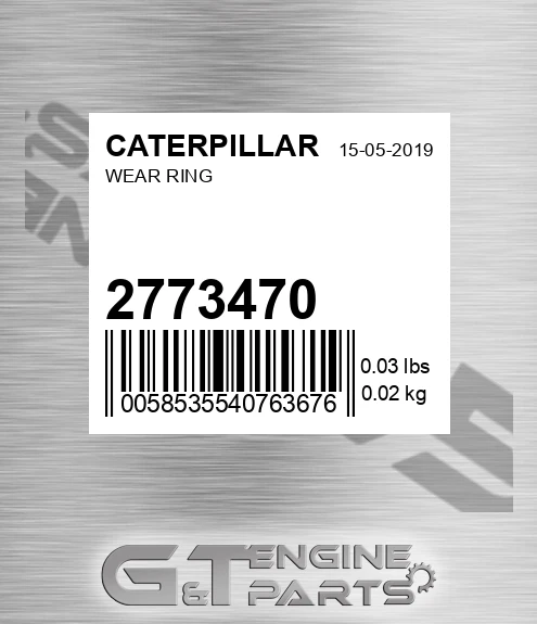277-3470 Wear Ring for CATERPILLAR