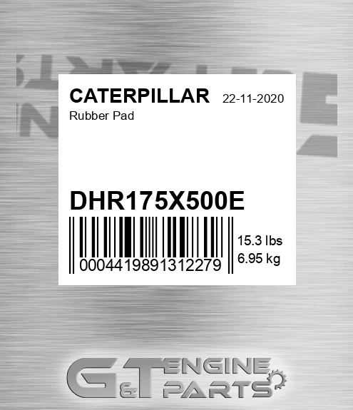 DHR175X500E Rubber Pad for CATERPILLAR