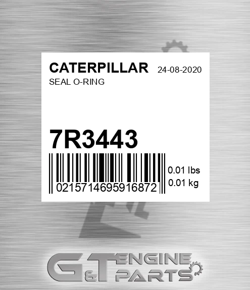 7R-3443 Seal O-ring for CATERPILLAR