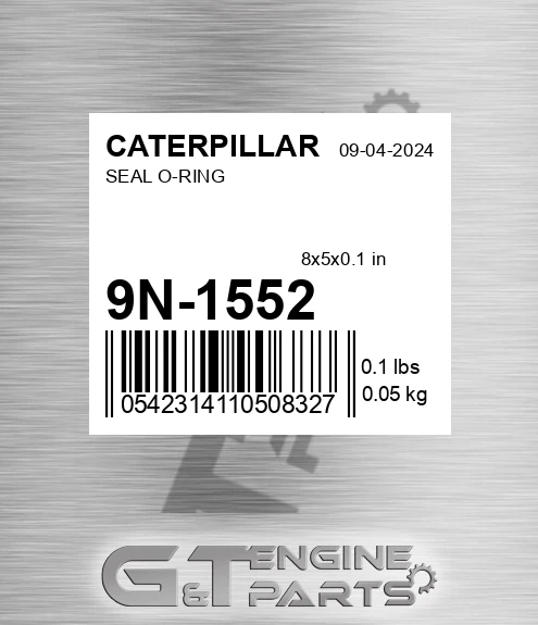 9N-1552 Seal O-ring for CATERPILLAR