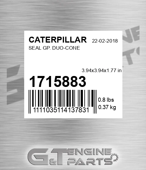 171-5883 Seal Gp. Duo-cone for CATERPILLAR