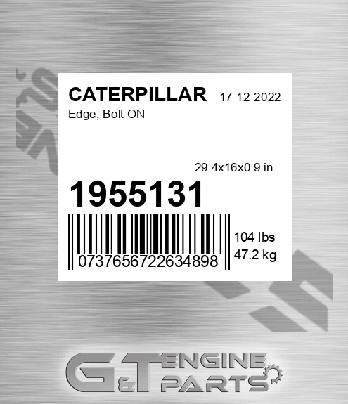 1955131 Edge, Bolt On for CATERPILLAR