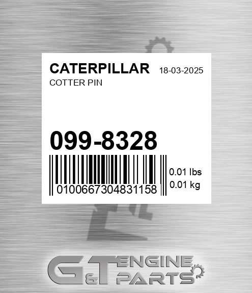 099-8328 Cotter Pin for CATERPILLAR