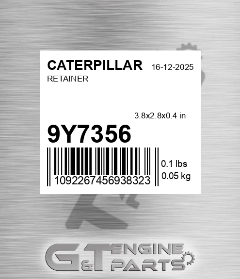 9Y-7356 Retainer for CATERPILLAR