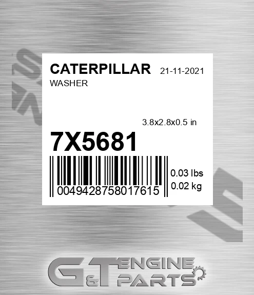 7X-5681 Washer for CATERPILLAR