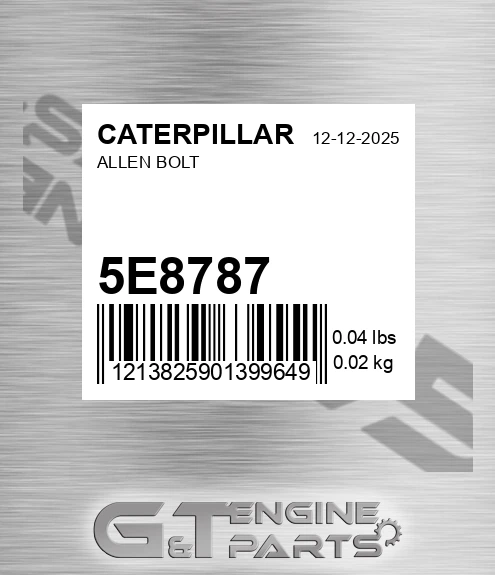 5E-8787 Allen Bolt for CATERPILLAR