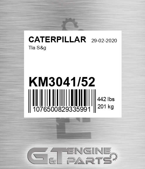 KM3041/52 Tla S&g for CATERPILLAR