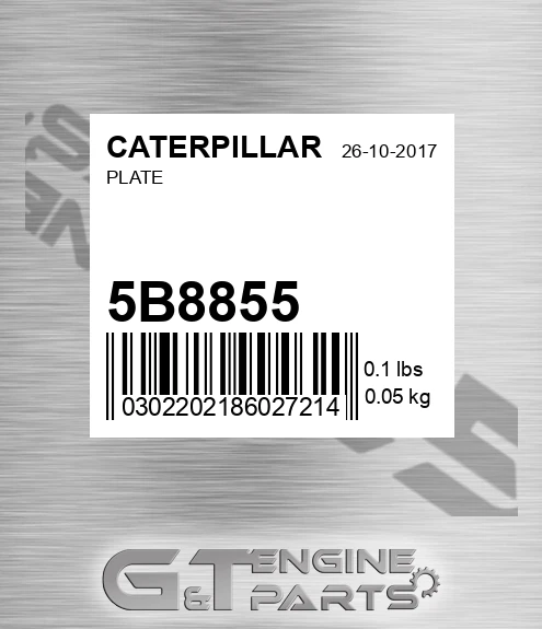 5B8855 Plate