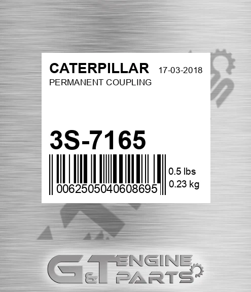 3S-7165 Permanent Coupling for CATERPILLAR