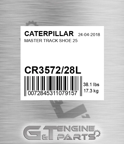 CR3572/28L Master Track Shoe 25 for CATERPILLAR
