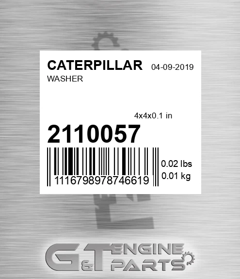 211-0057 Washer for CATERPILLAR