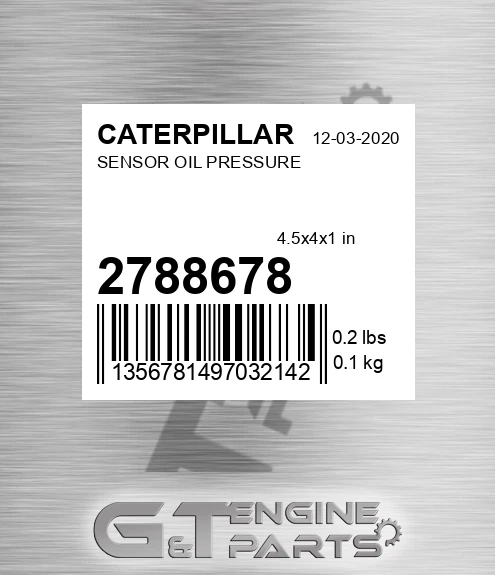 278-8678 Sensor Oil Pressure for CATERPILLAR