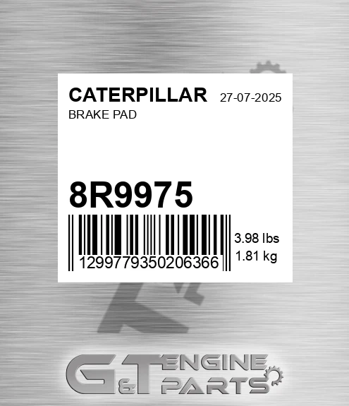 8R-9975 Brake Pad for CATERPILLAR