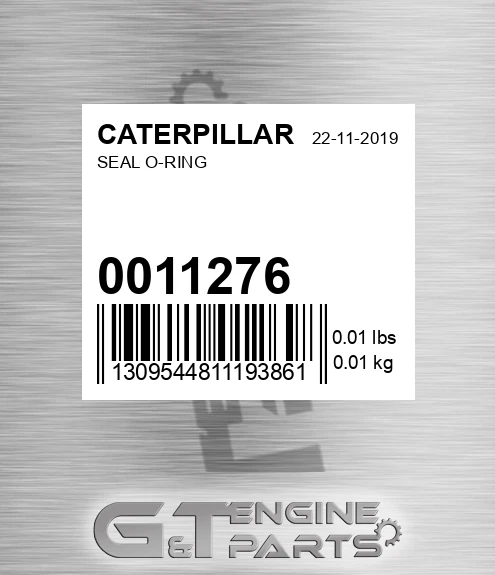 001-1276 Seal O-ring for CATERPILLAR