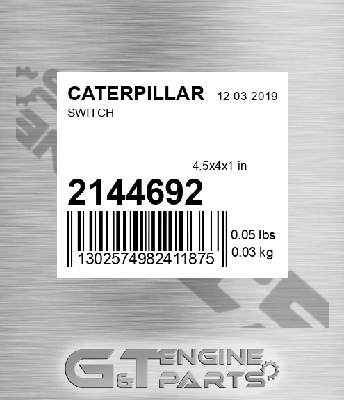 214-4692 Switch for CATERPILLAR
