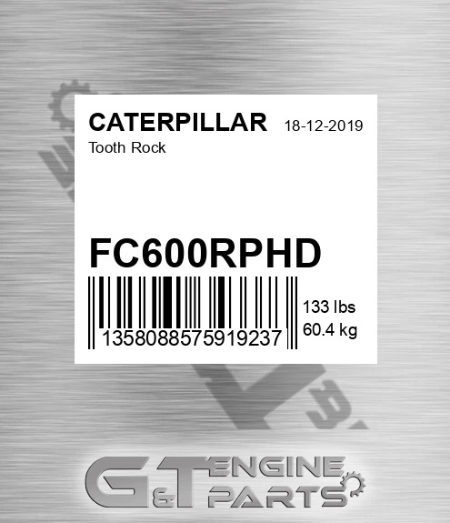 FC600RPHD Tooth Rock for CATERPILLAR