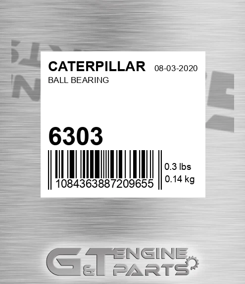 6303 Ball Bearing for CATERPILLAR