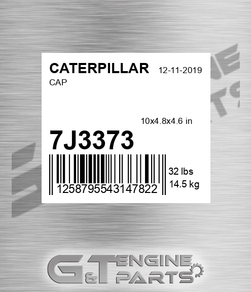 7J3373 Cap for CATERPILLAR