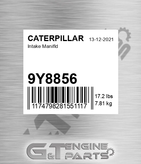 9Y8856 Intake Manifld for CATERPILLAR