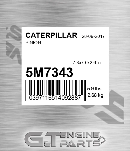 5M-7343 Pinion