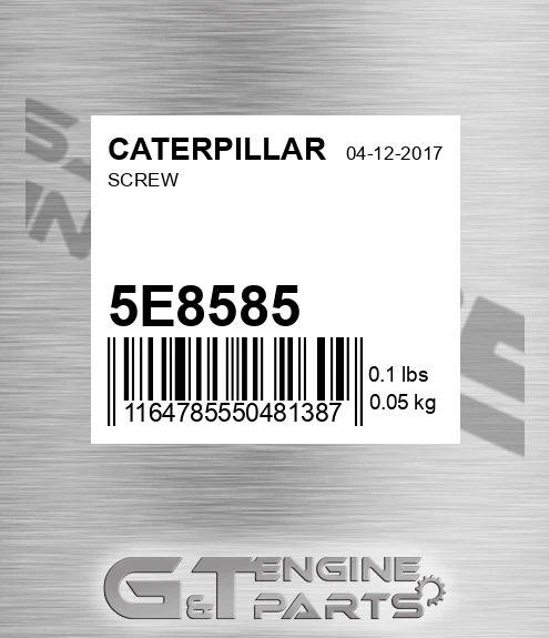 5E-8585 Screw for CATERPILLAR