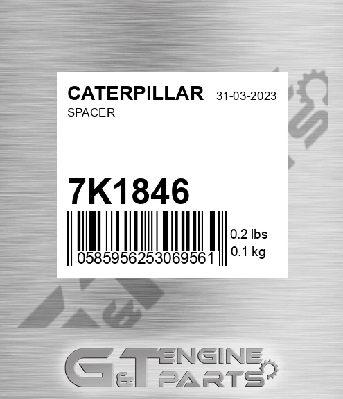 7K1846 Spacer for CATERPILLAR