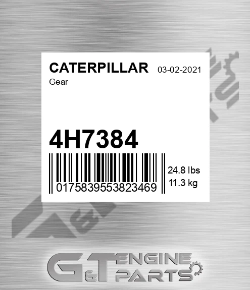 4H7384 Gear for CATERPILLAR