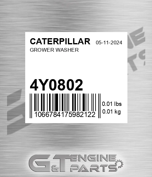 4Y-0802 Grower Washer for CATERPILLAR