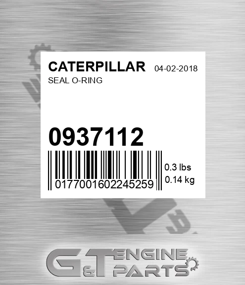093-7112 Seal O-ring for CATERPILLAR