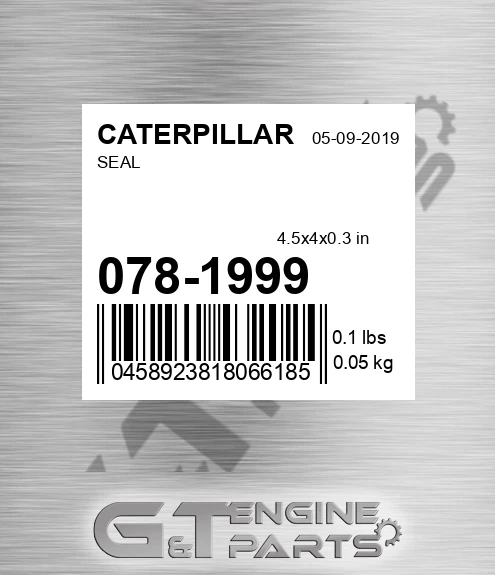 078-1999 Seal for CATERPILLAR