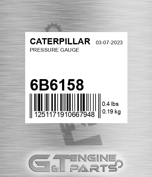 6B-6158 Pressure Gauge