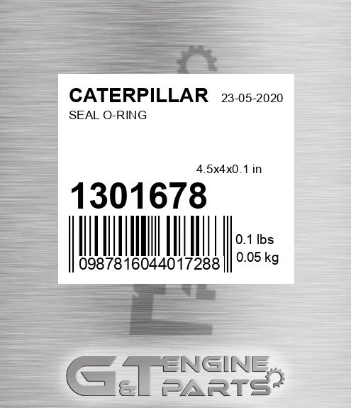 130-1678 Seal O-ring for CATERPILLAR