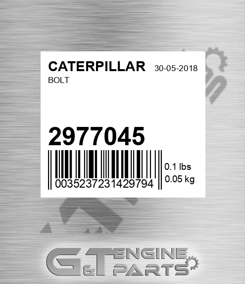 297-7045 Bolt for CATERPILLAR
