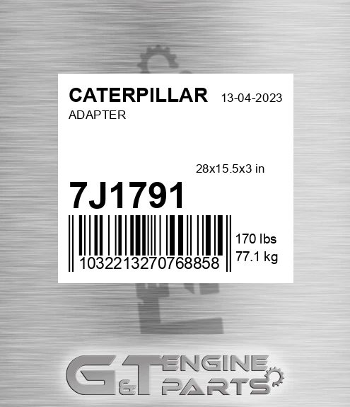 7J1791 CATERPILLAR Adapter