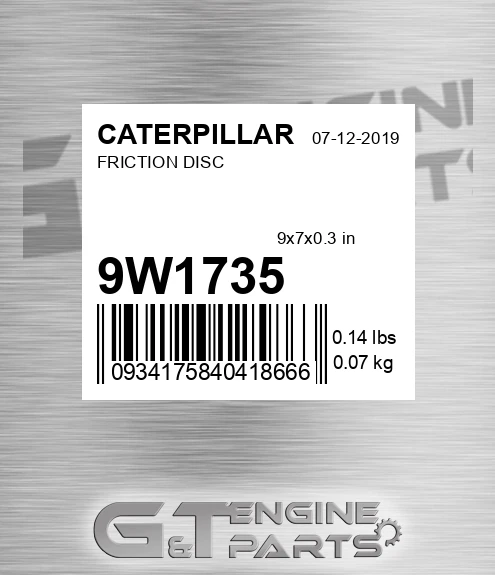 9W-1735 Friction Disc for CATERPILLAR
