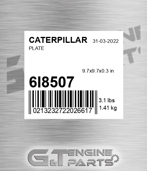 6I8507 Plate