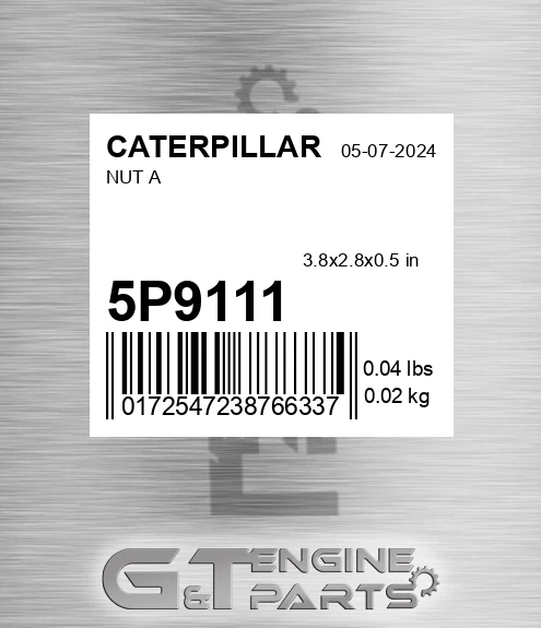 5P9111 Nut A