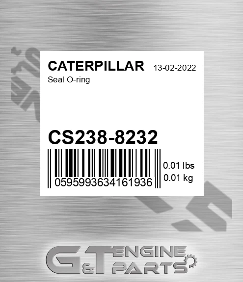CS238-8232 Seal O-ring
