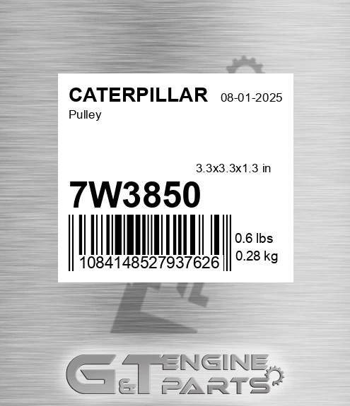 7W-3850 Pulley for CATERPILLAR