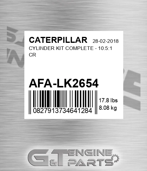 AFA-LK2654 Cylinder Kit Complete - 10.5:1 Cr
