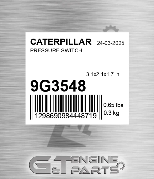 9G-3548 Pressure Switch for CATERPILLAR