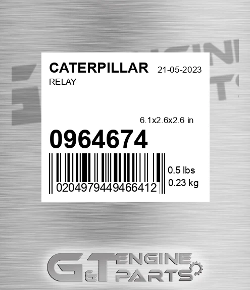 0964674 Relay for CATERPILLAR