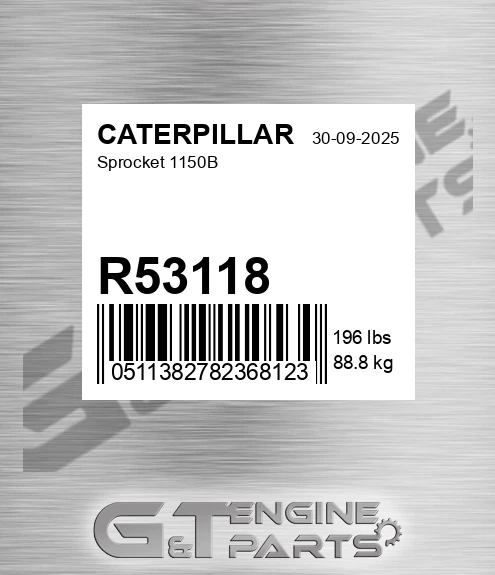 R53118 Sprocket 1150b