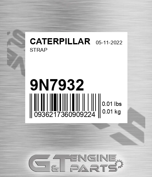 9N-7932 Strap for CATERPILLAR