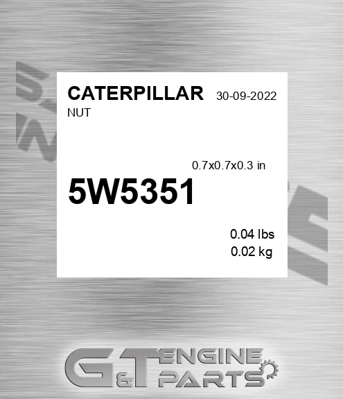 5W-5351 Nut