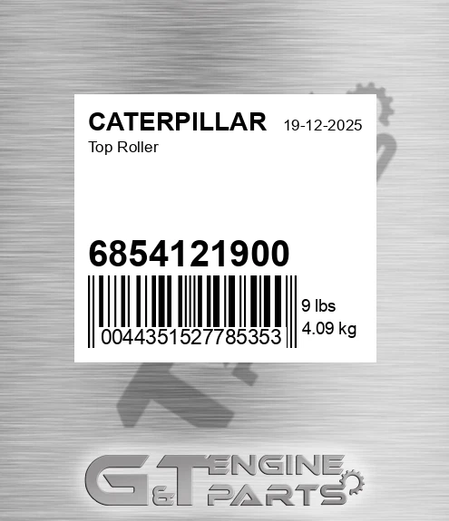 6854121900 Top Roller for CATERPILLAR