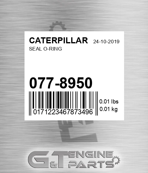 077-8950 Seal O-ring