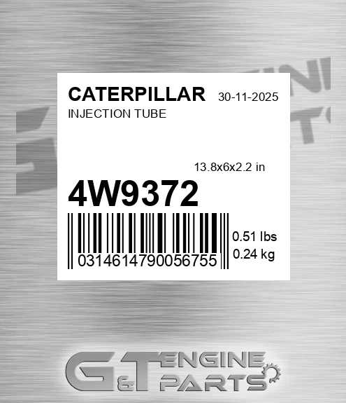 4W-9372 Injection Tube