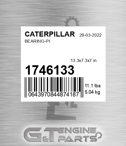 1746133 Bearing-pi for CATERPILLAR