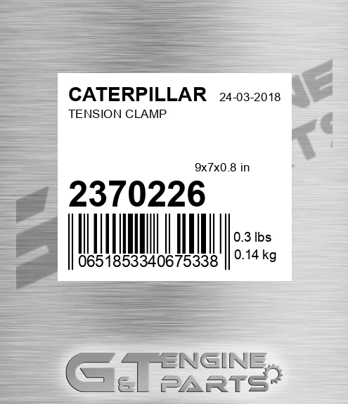 237-0226 Tension Clamp for CATERPILLAR